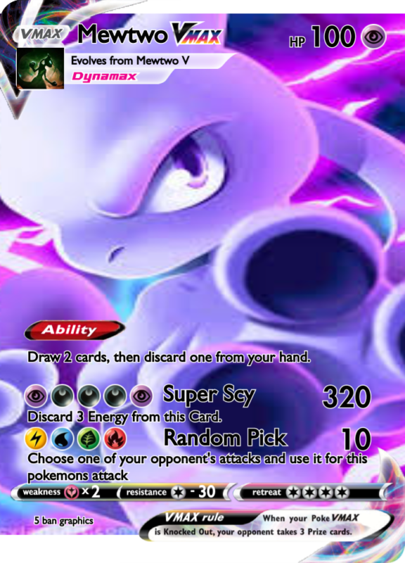 mewtwo vmax poke card