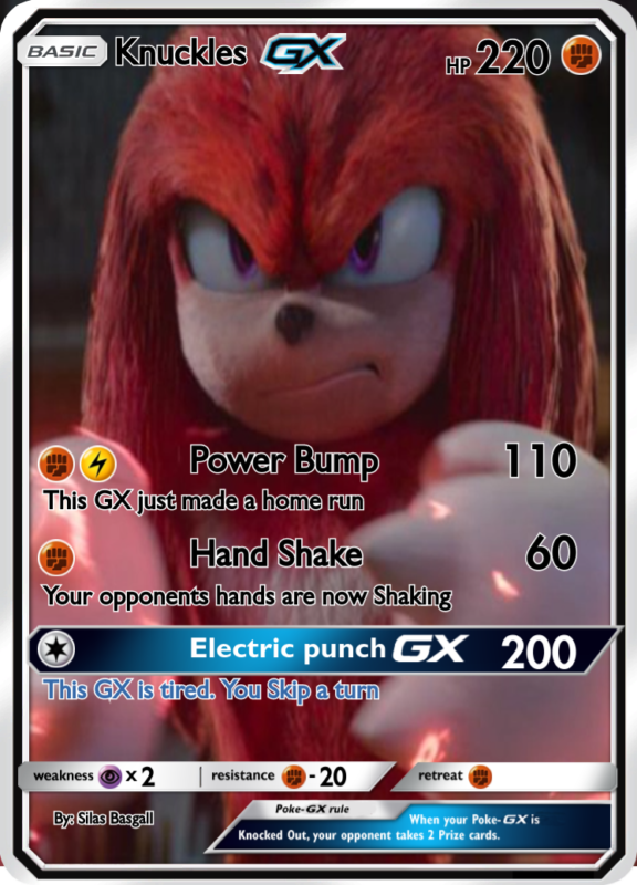 knuckles poke card