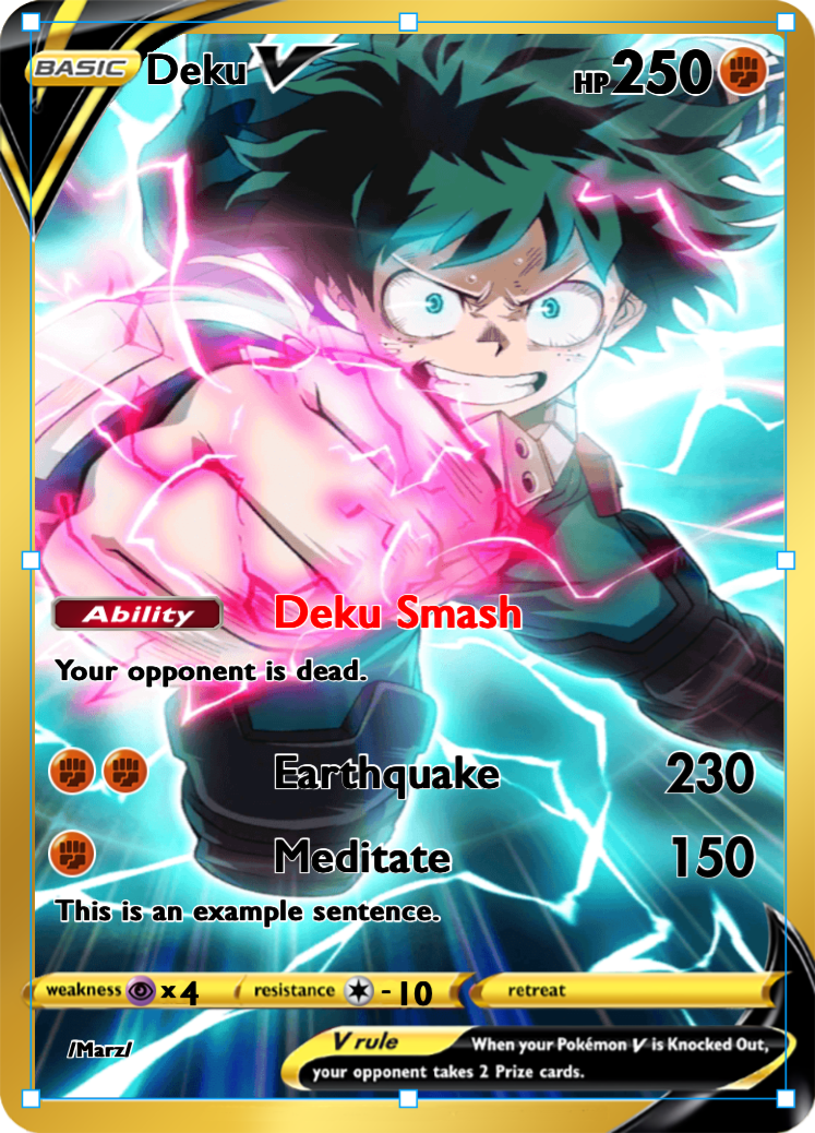 Deku - PokeCardMaker