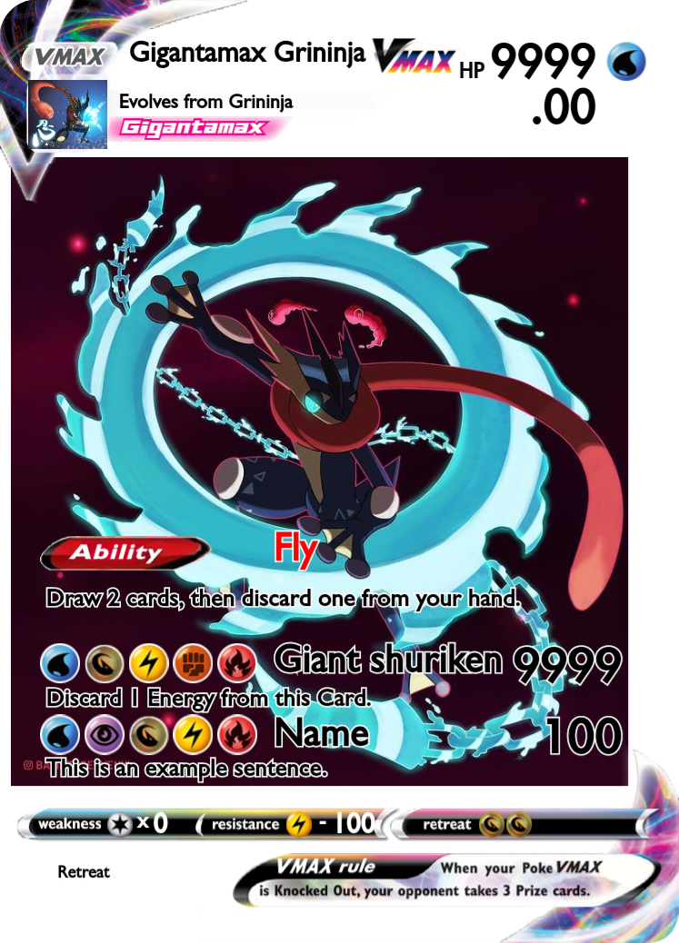 Gigantamax Grininja - PokeCardMaker