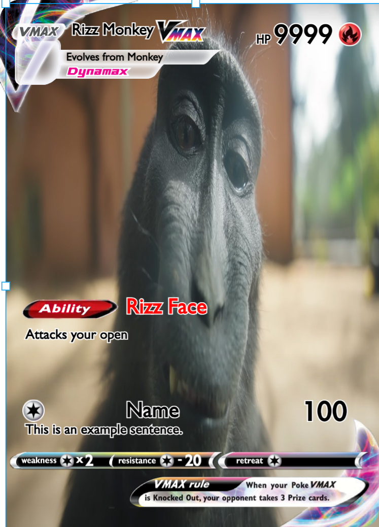 Rizz Monkey Pokecardmaker