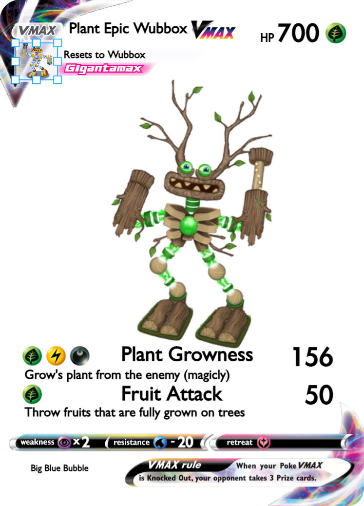 Plant Epic Wubbox - PokeCardMaker