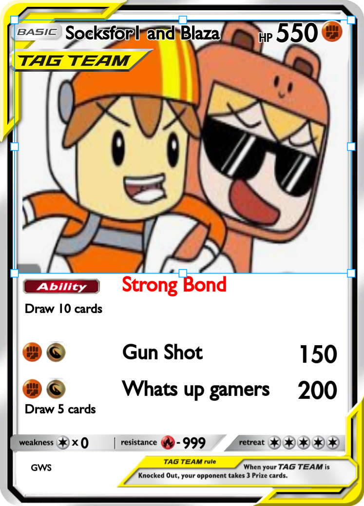 Socksfor1 and Blaza - PokeCardMaker