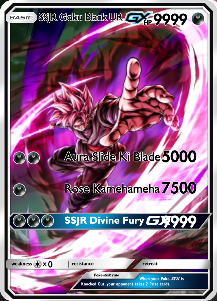 SSJR Goku Black UR - PokeCardMaker