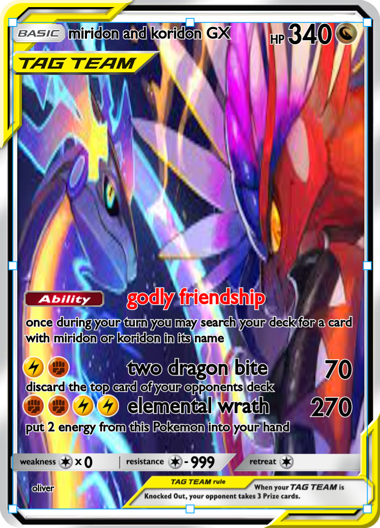 miridon and koridon GX - PokeCardMaker