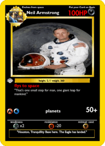 neil armstrong poke card 3